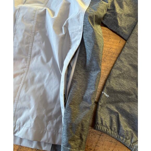 The North Face Girls Gray Full Zip Windbreaker DryVent Hooded Jacket 14/16 - Picture 2 of 11